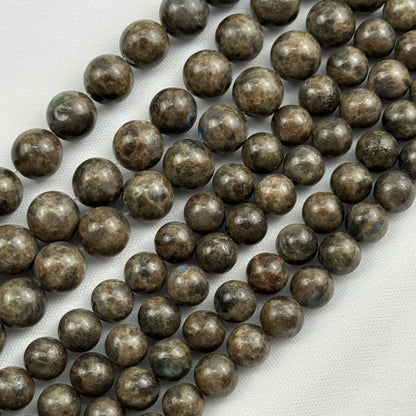 Chocolate Labradorite Polished Round Beads image 2