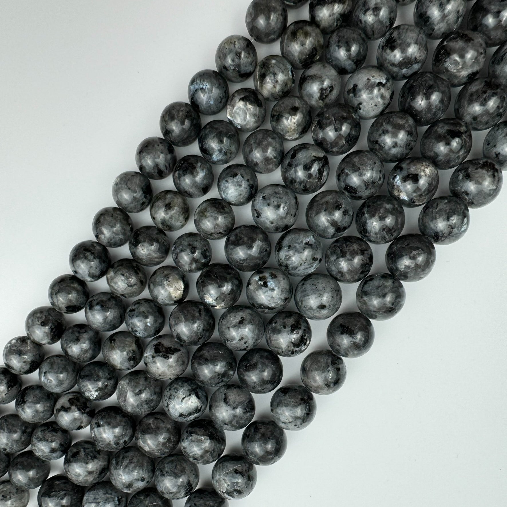 Larvikite Polished  Round Beads image 0
