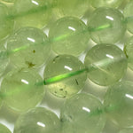 Prehnite with Epidote Polished Round Beads image 2