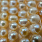 White, Peach Pearl  9x8mm - Ideal for Versatile Jewellery Making Crafts image 6