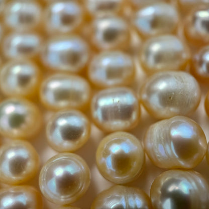 White, Peach Pearl  9x8mm - Ideal for Versatile Jewellery Making Crafts image 6