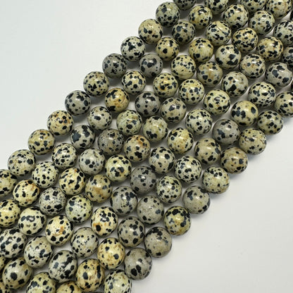 Dalmatian Jasper Polished  Round Beads image 6