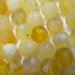 Yellow Opal Faceted Round Beads image 2