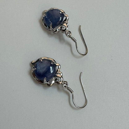 Blue stone earrings in Sterling Silver ÃƒÆ’Ã‚Â¢ÃƒÂ¢Ã¢â‚¬Å¡Ã‚Â¬ÃƒÂ¢Ã¢â€šÂ¬Ã‚Â¹