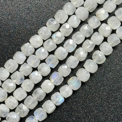 Rainbow Moonstone Square Beads image 0