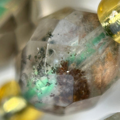Lodalite (Chlorite) Faceted Barrel 8 Beads image 3