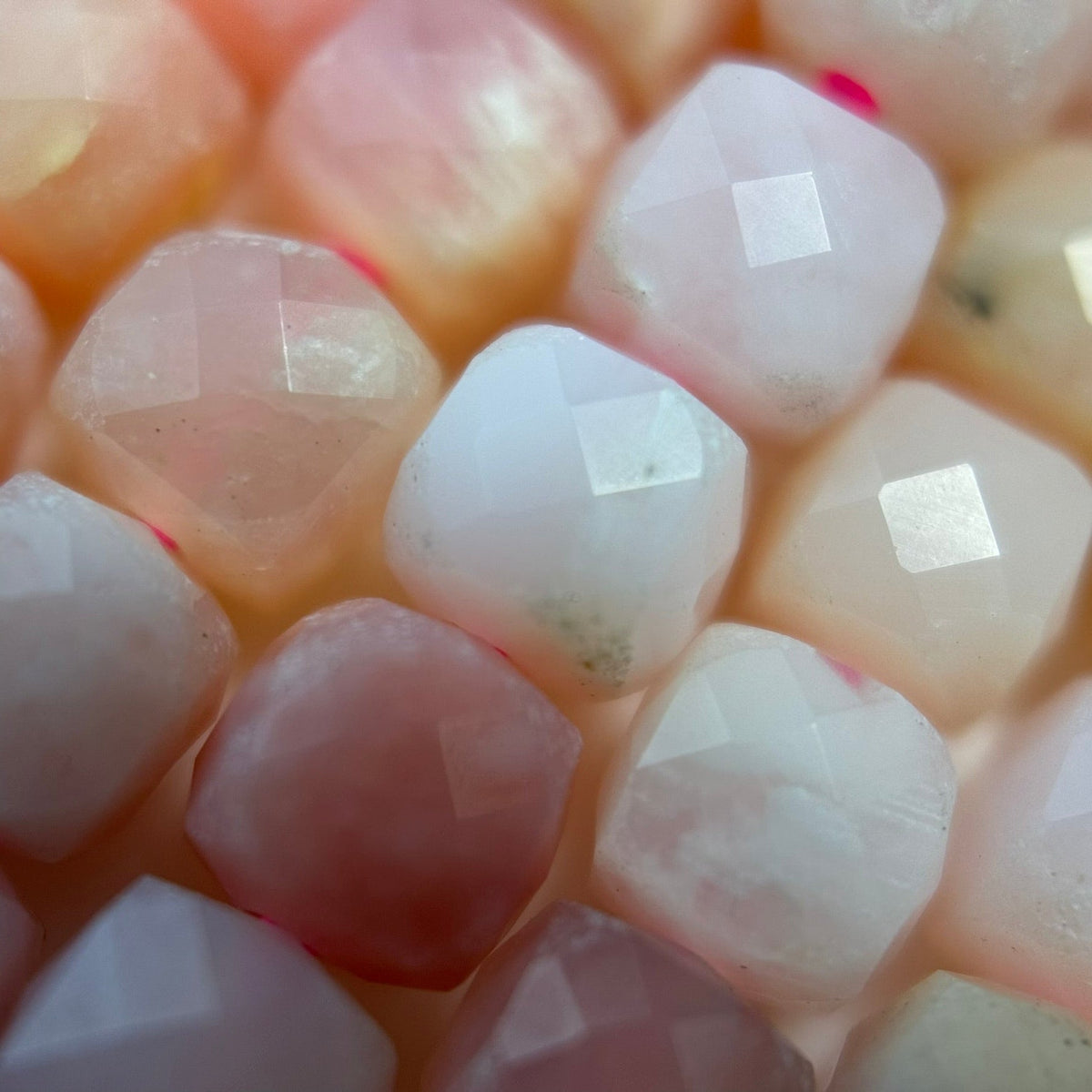 Pink Opal Square Beads image 3