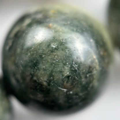 Green Tornado Quartz Polished  Round Beads image 3