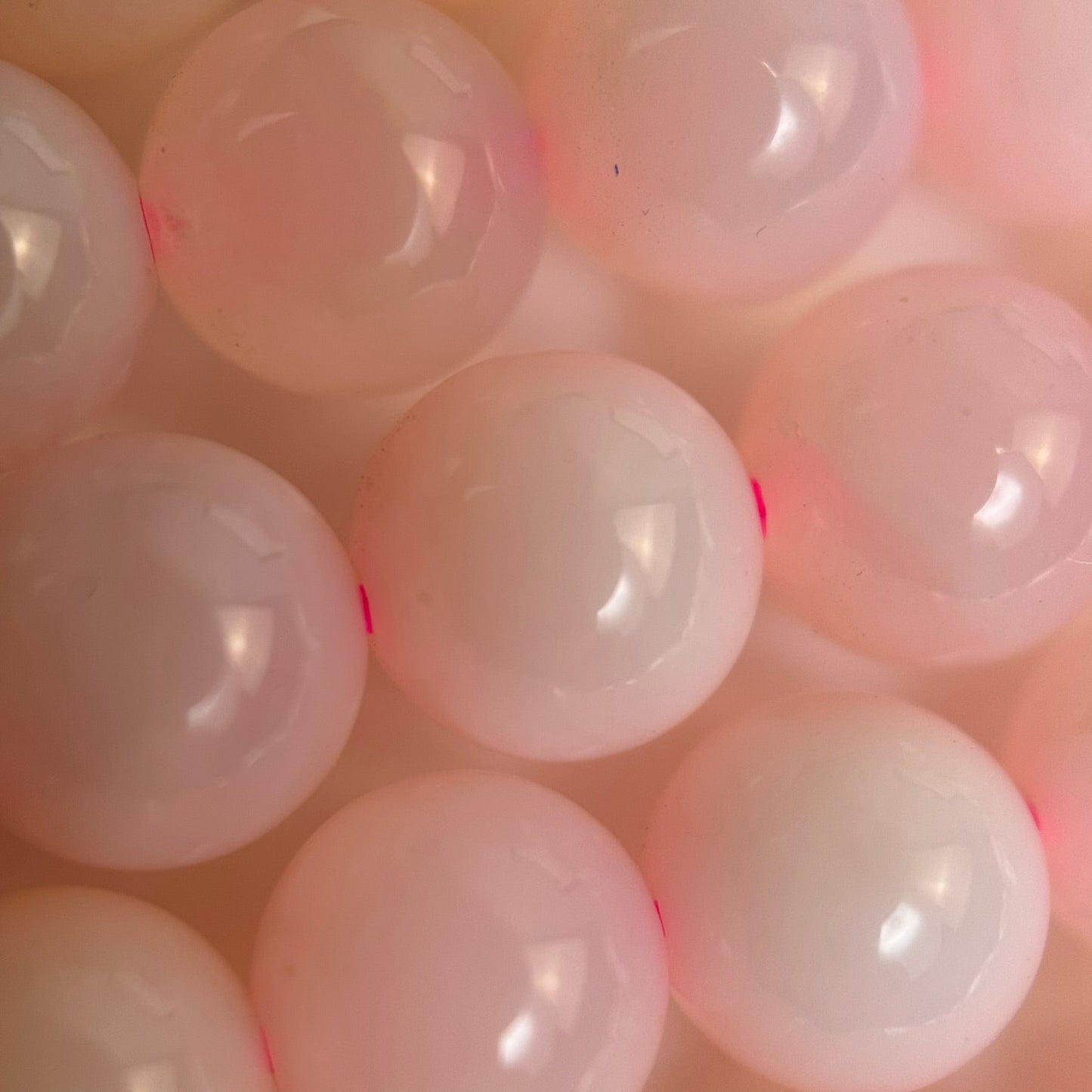 Pink Opal AAAA Polished   Round Beads image 3