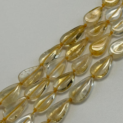 Citrine Pear Shape Beads image 0