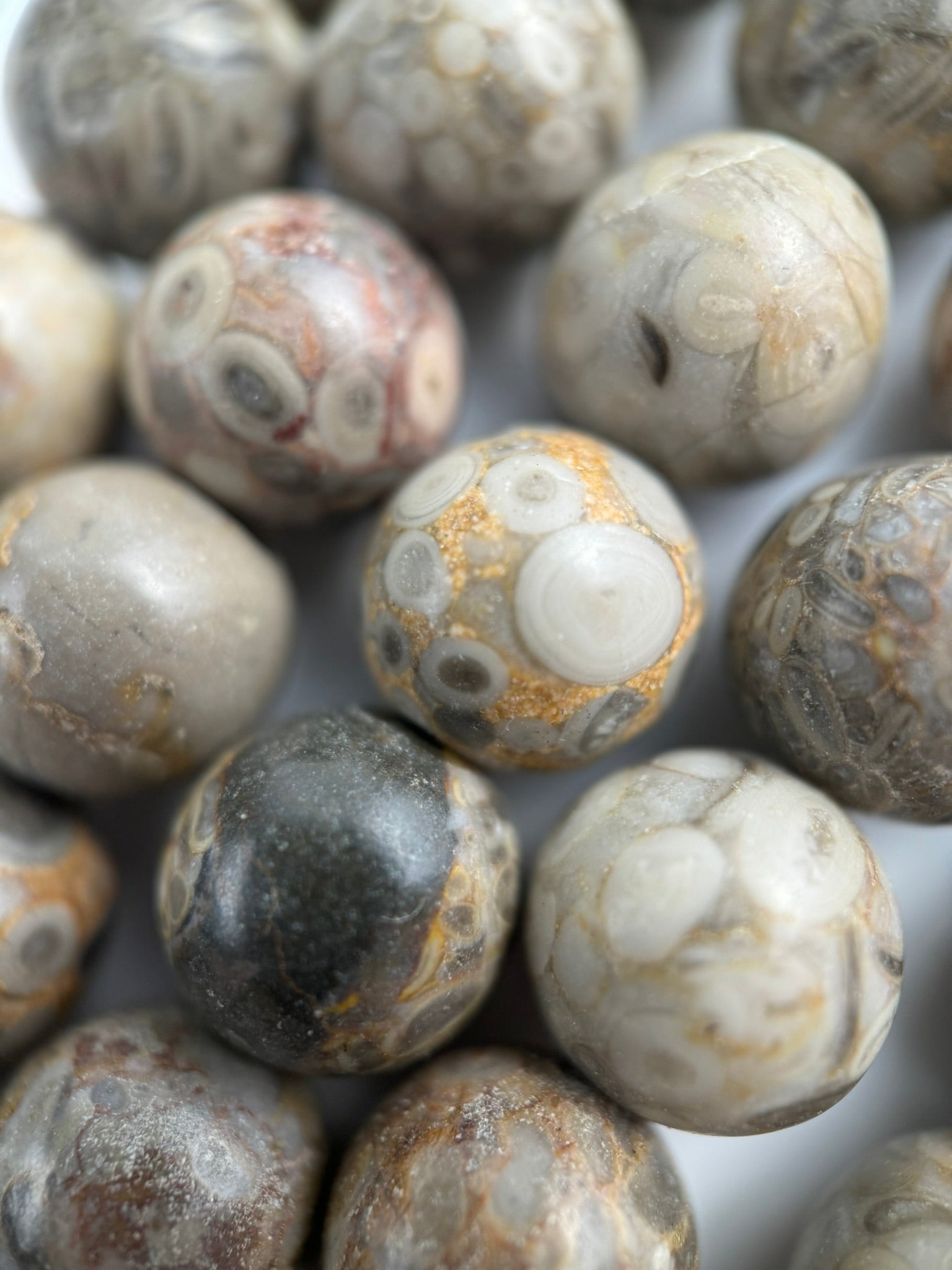 Oolite Polished  Round Beads image 2