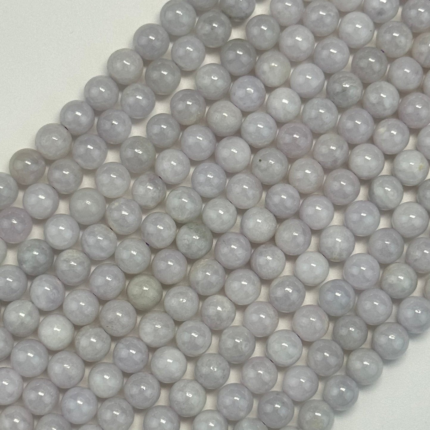 Burmese Purple Jade AAA Polished Round Beads image 3