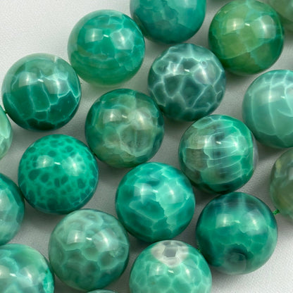 Dyed Green Agate Polished Round Beads  (20mm) image 2