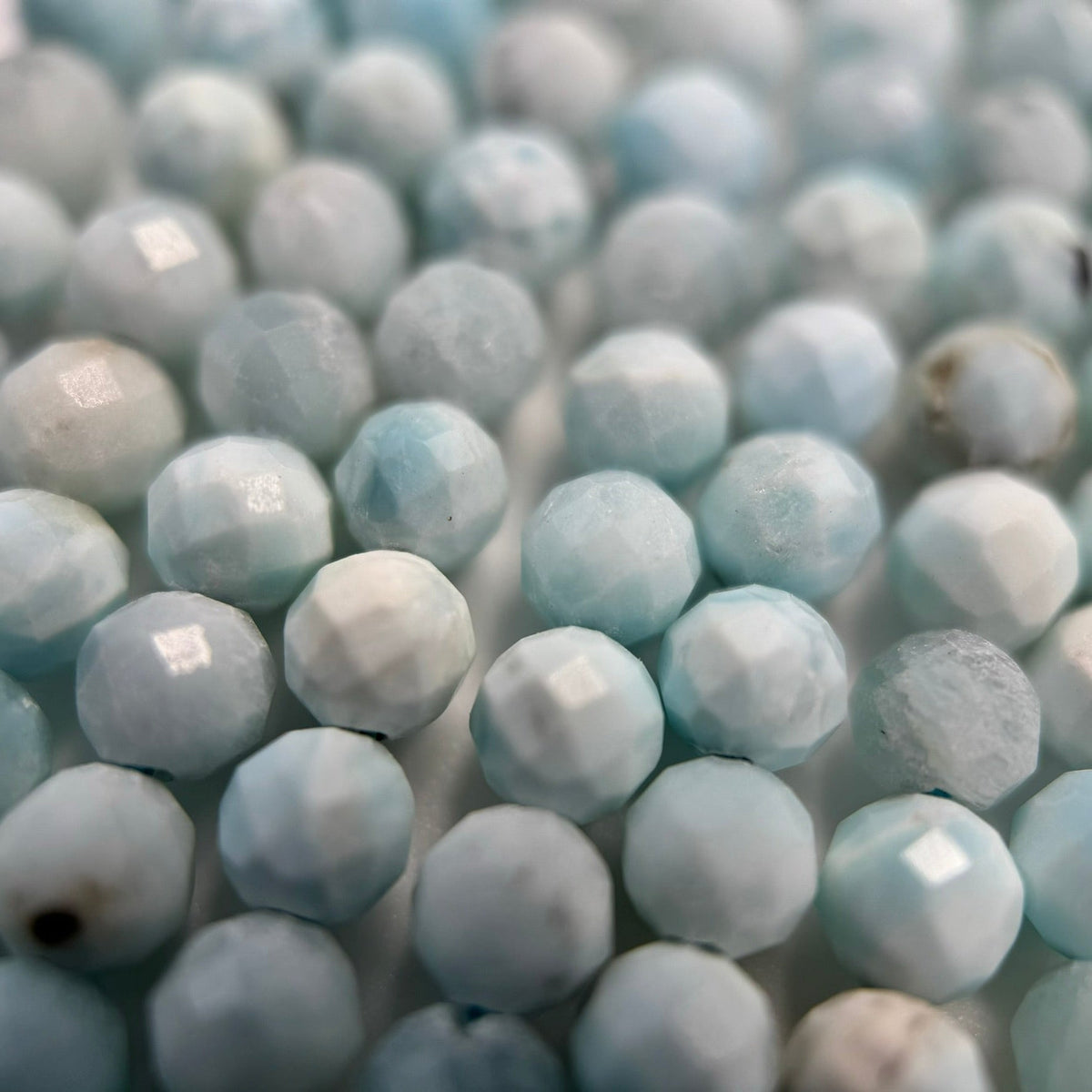 Hemimorphite Faceted Round Beads image 3