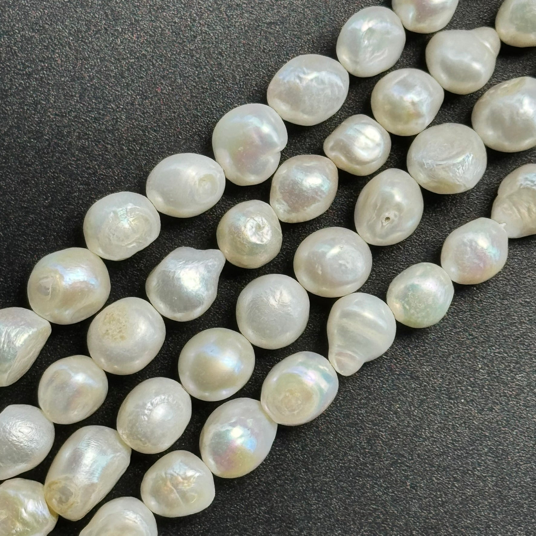 A White Potato Pearl  12x10mm image 3