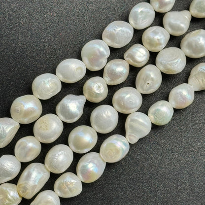 A White Potato Pearl  12x10mm image 3