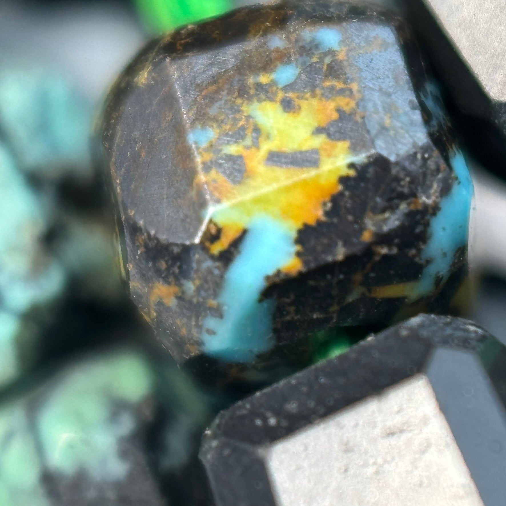 Turquoise Square Beads image 2