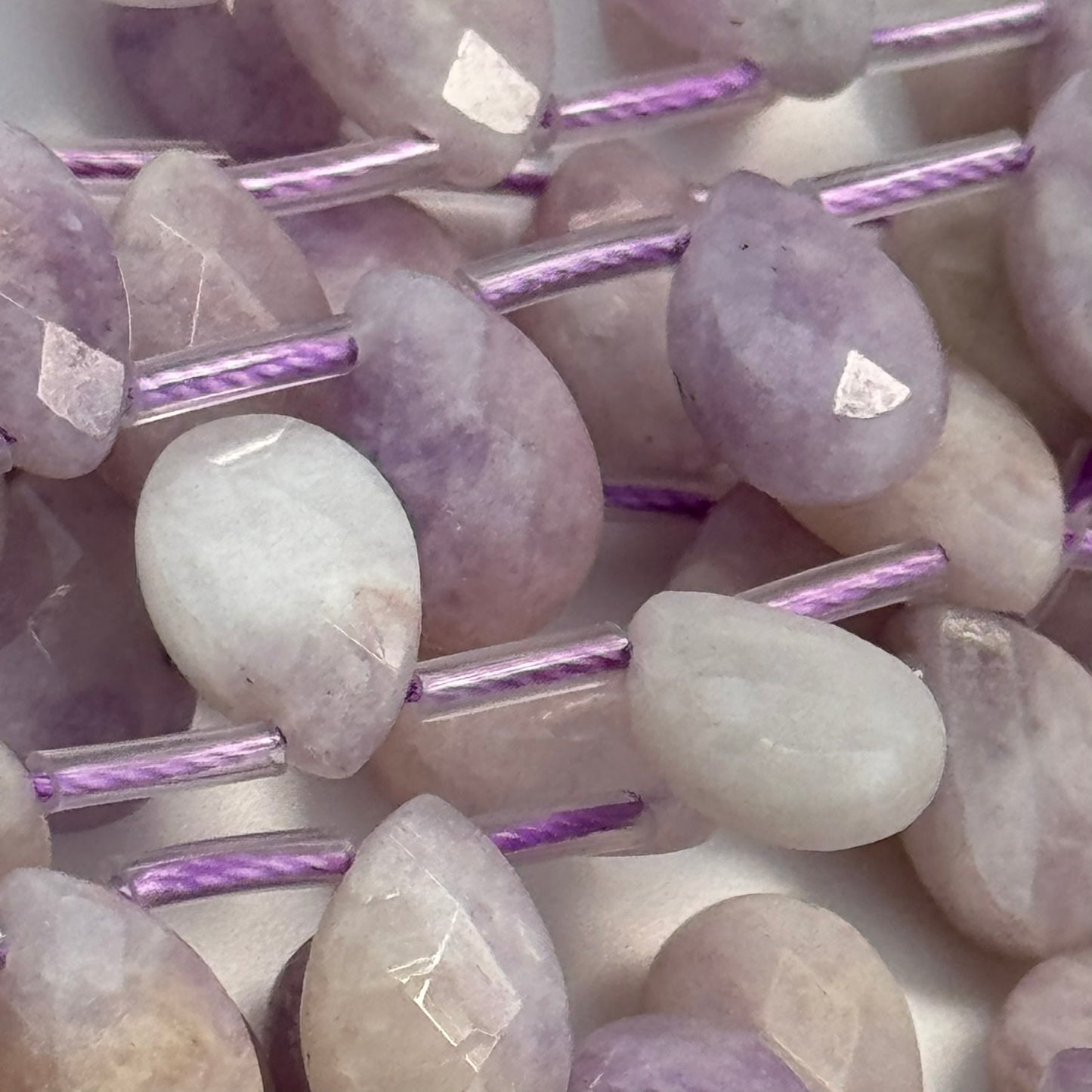 Lavender Amethyst Pear Shape Beads image 1