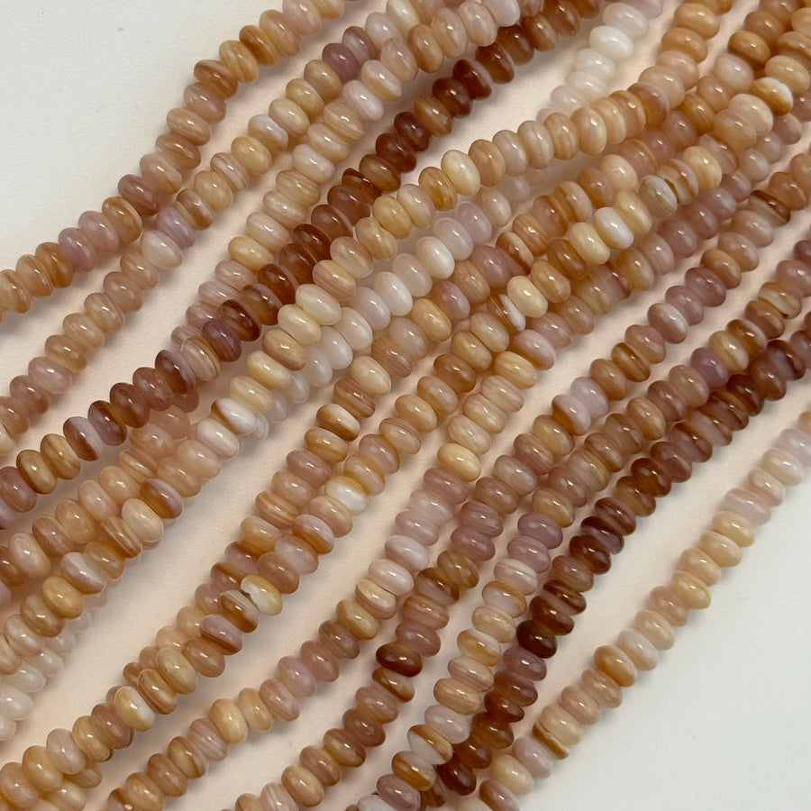 Rare Pink Mother Of Pearl Beads image 0