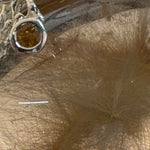 Golden Rutilated Quartz Coral Reef Pendant with Three Yellow Sapphires image 3