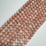 Soft Pink Calcite Beads - Polished Round Beads