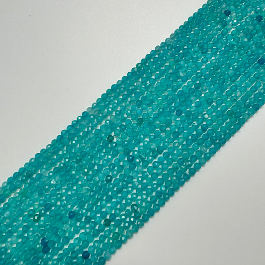 Amazonite Faceted Round Gemstone Beads - (AAAA Quality)