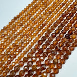 Hessonite Garnet Faceted Round Beads (Color A) image 3