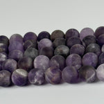Amethyst Frosted Round Beads image 5