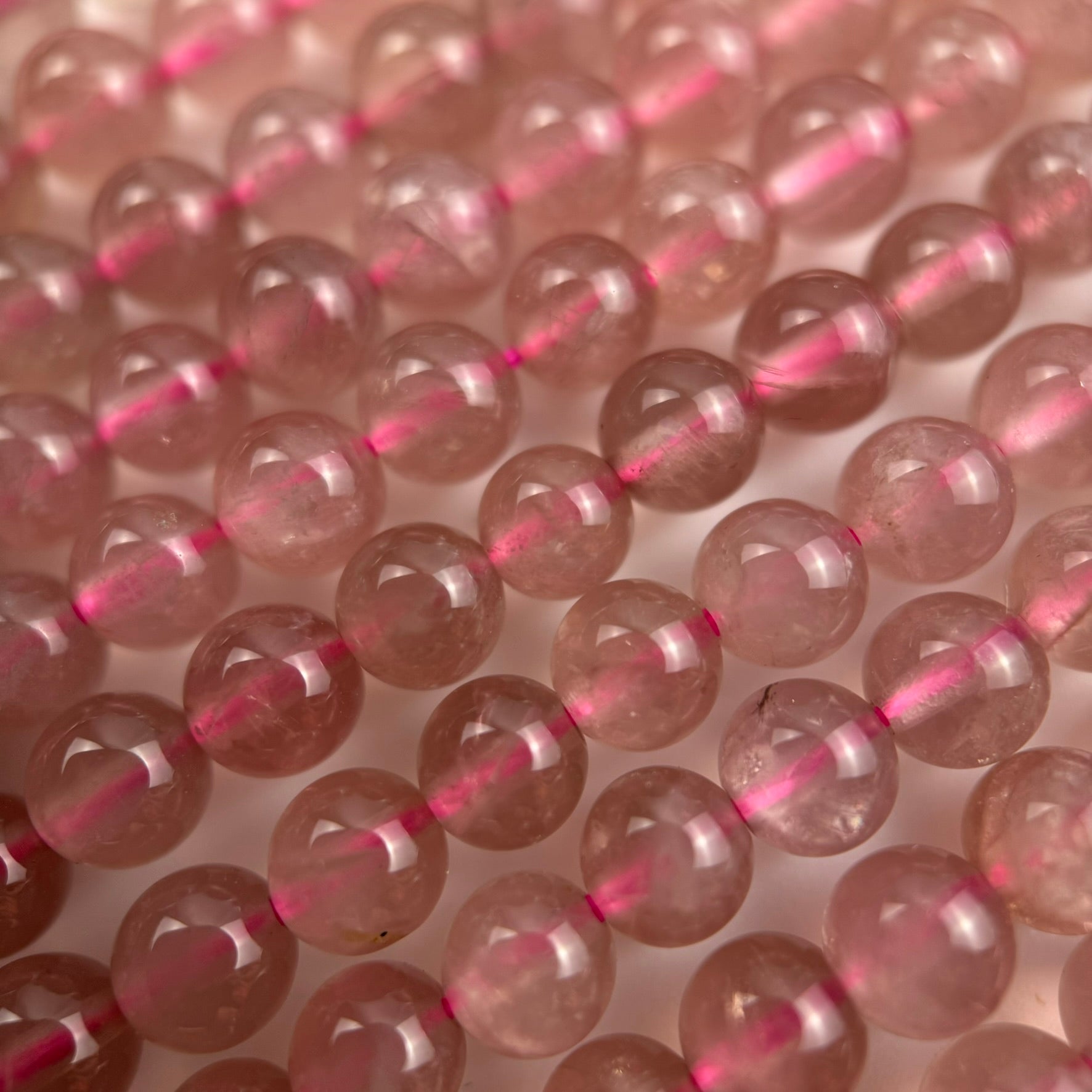 Madagascar Rose Quartz Polished Round Beads image 3