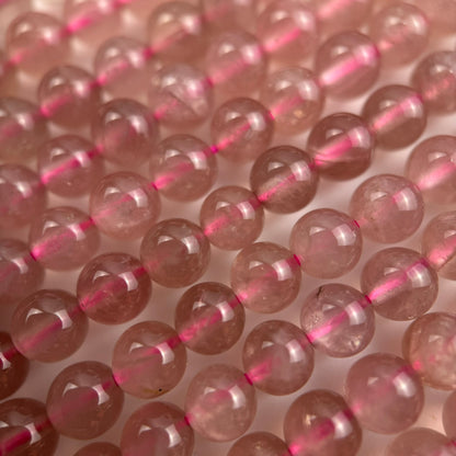 Madagascar Rose Quartz Polished Round Beads image 3
