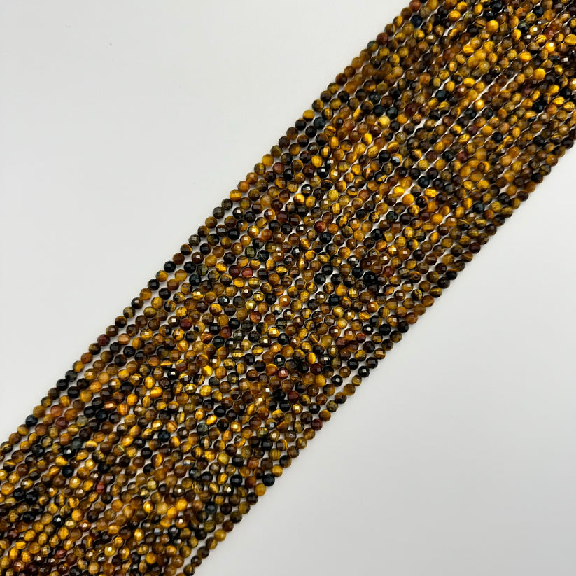 Faceted Round Stone Beads