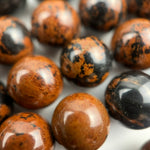 Mahogany Obsidian Polished  Round Beads image 4