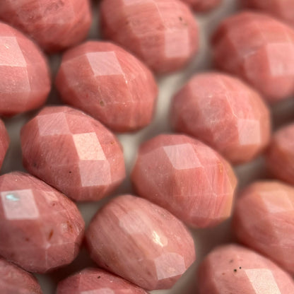 Rhodonite Faceted Rondelle Beads (High Quality) image 4