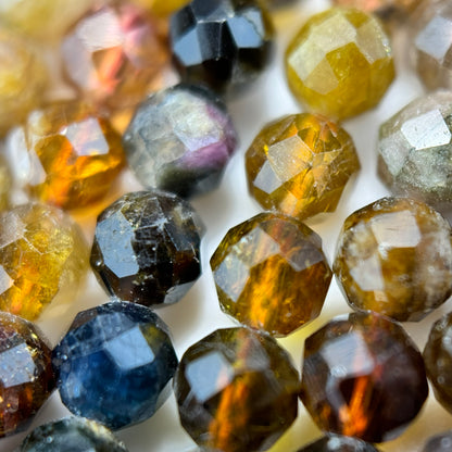 Multicolor Tourmaline Faceted Round Beads image 11