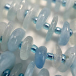 Aquamarine Blade Polished Gemstone Beads image 1