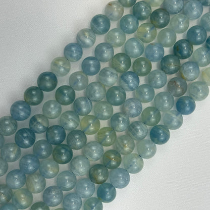Natural Celestite Polished Round Beads image 0