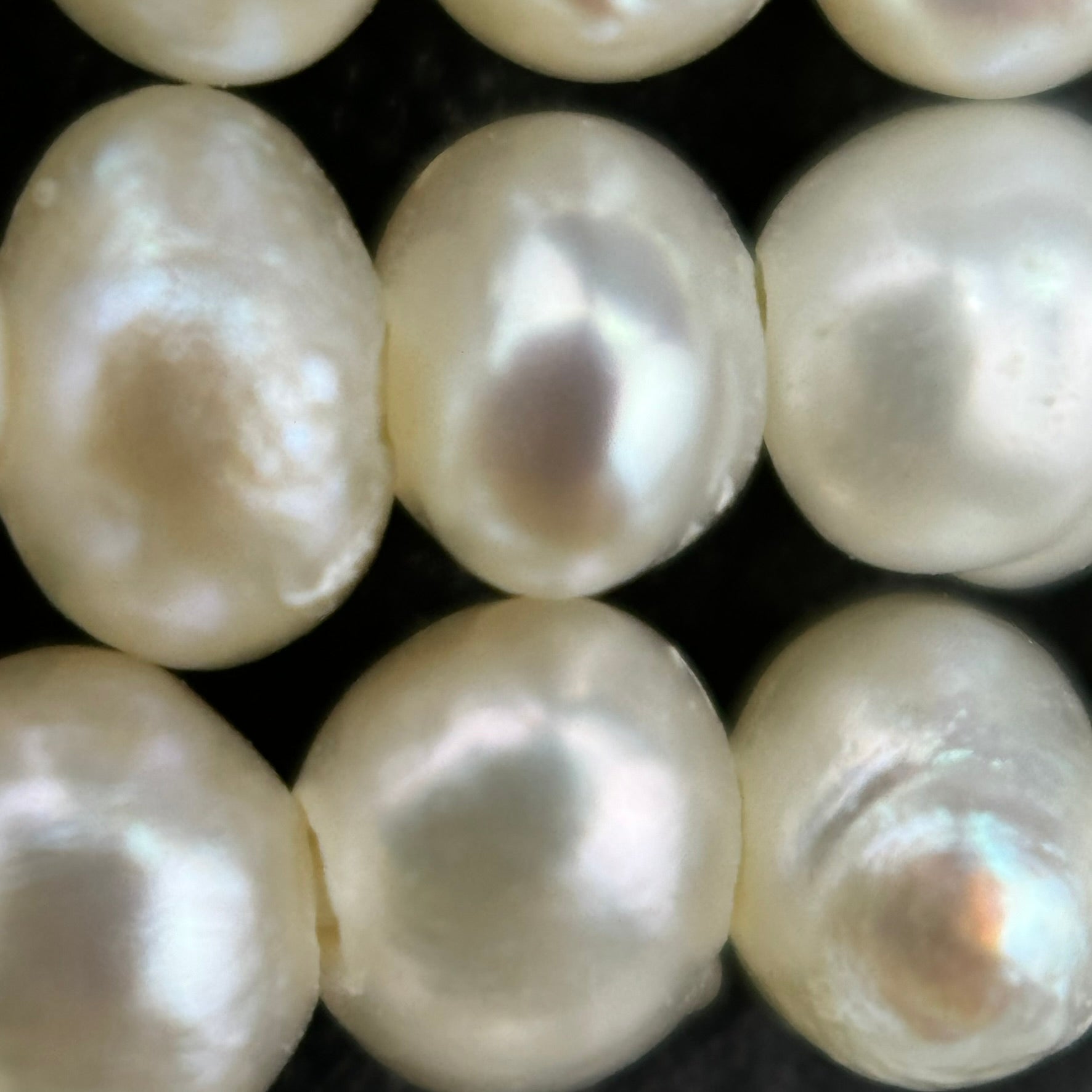 White and Peach Pearl  3.5x2.5mm - Perfect for Jewellery Crafting image 3