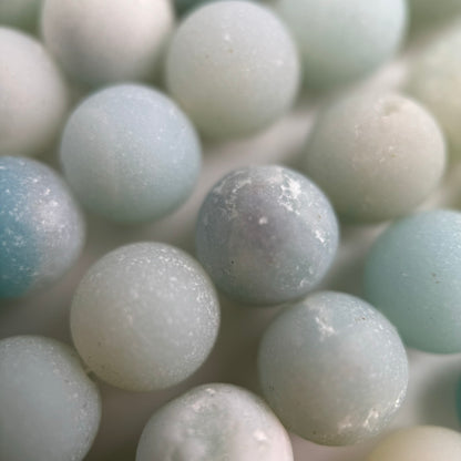 Ocean Jasper AAA Frosted Round Beads image 5
