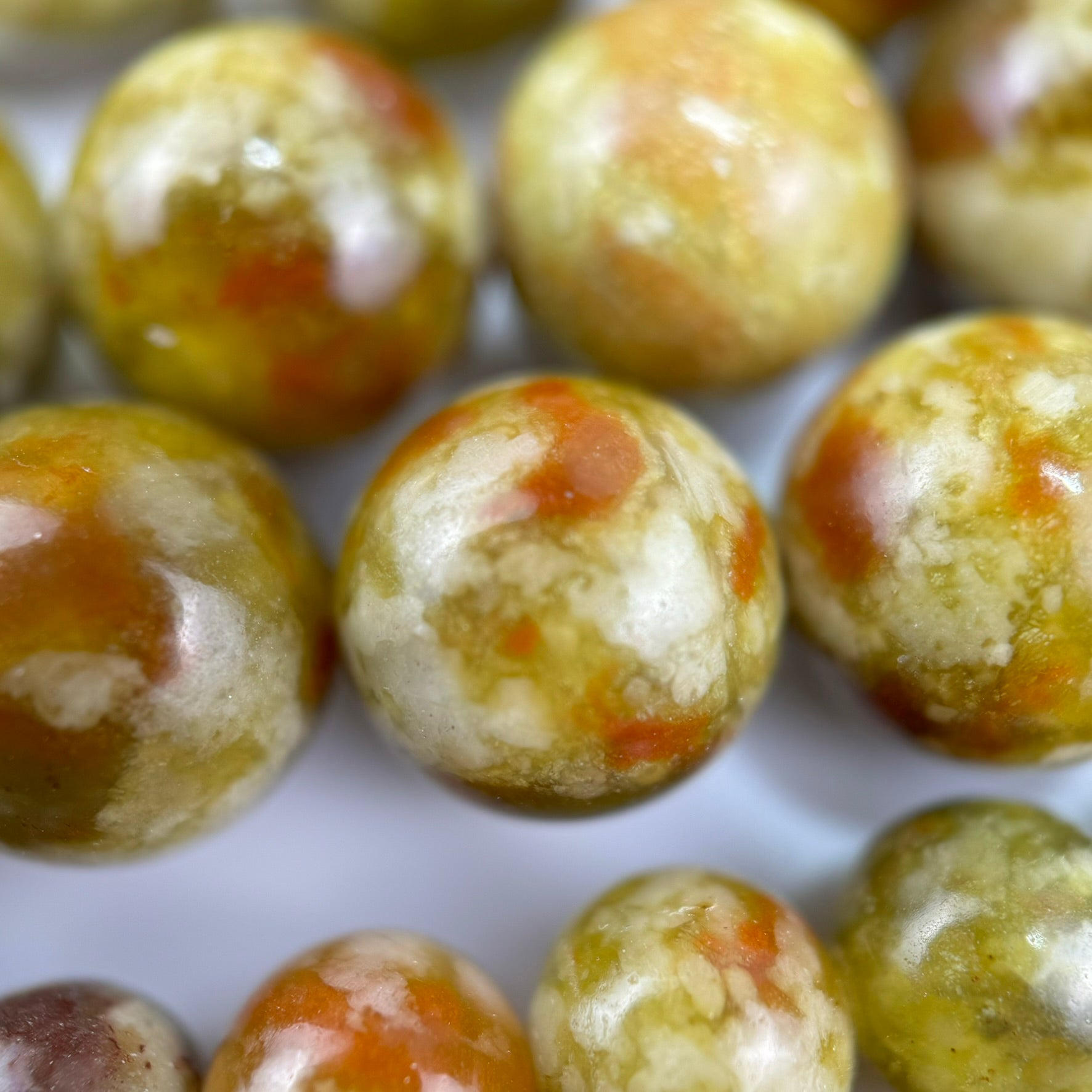 Sonora Sunset Serpentine Polished Round Beads image 4