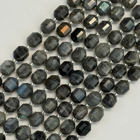 Labradorite Dodecahedron Beads image 0