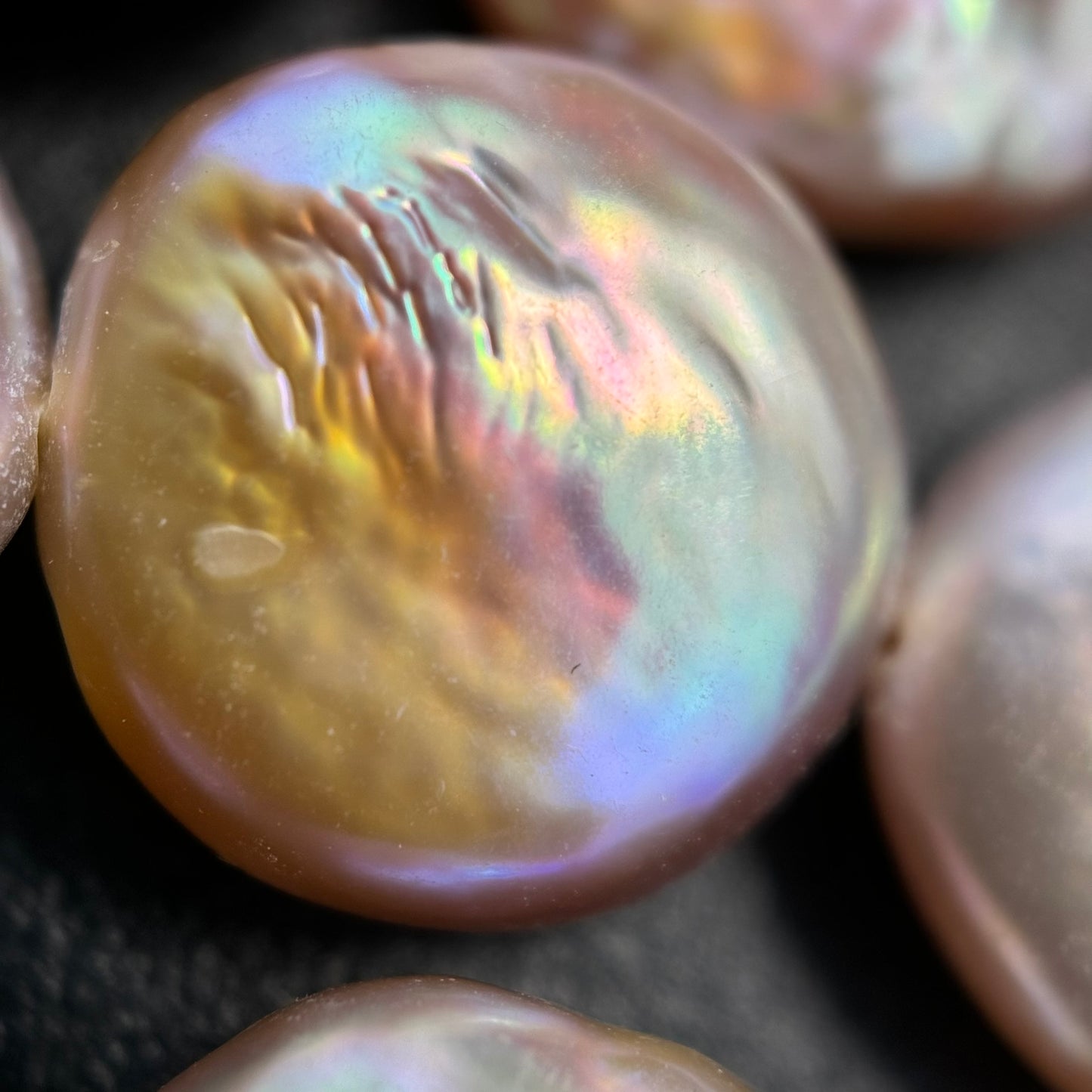 Pink Pearl Coin Shape - AA Quality image 1