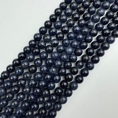 Blue Sapphire AAA Polished Round Beads  (7mm) image 0