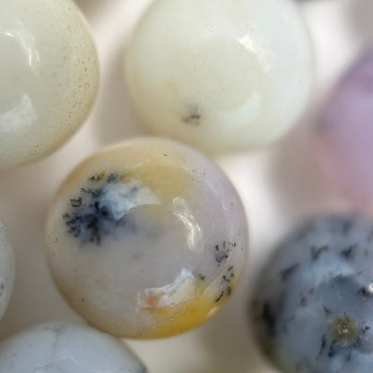 Dendritic Opal Polished Round Beads image 4