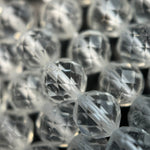 White Topaz Faceted Round Beads image 1