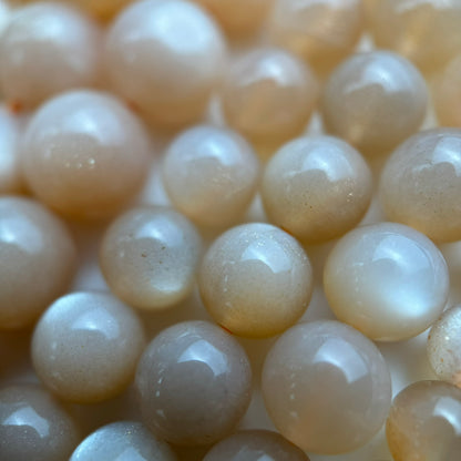 Sunstone & Moonstone Polished  Round Beads image 6