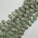 Brazilian Amazonite AAAA Faceted Pear Shape Gemstone Beads image 5