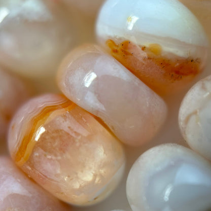 Sakura Agate Rondelle Beads image 4