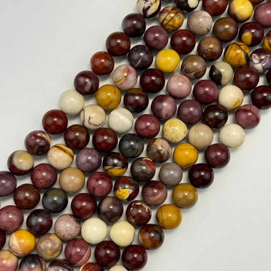 Mookaite Round Polished Beads image 0