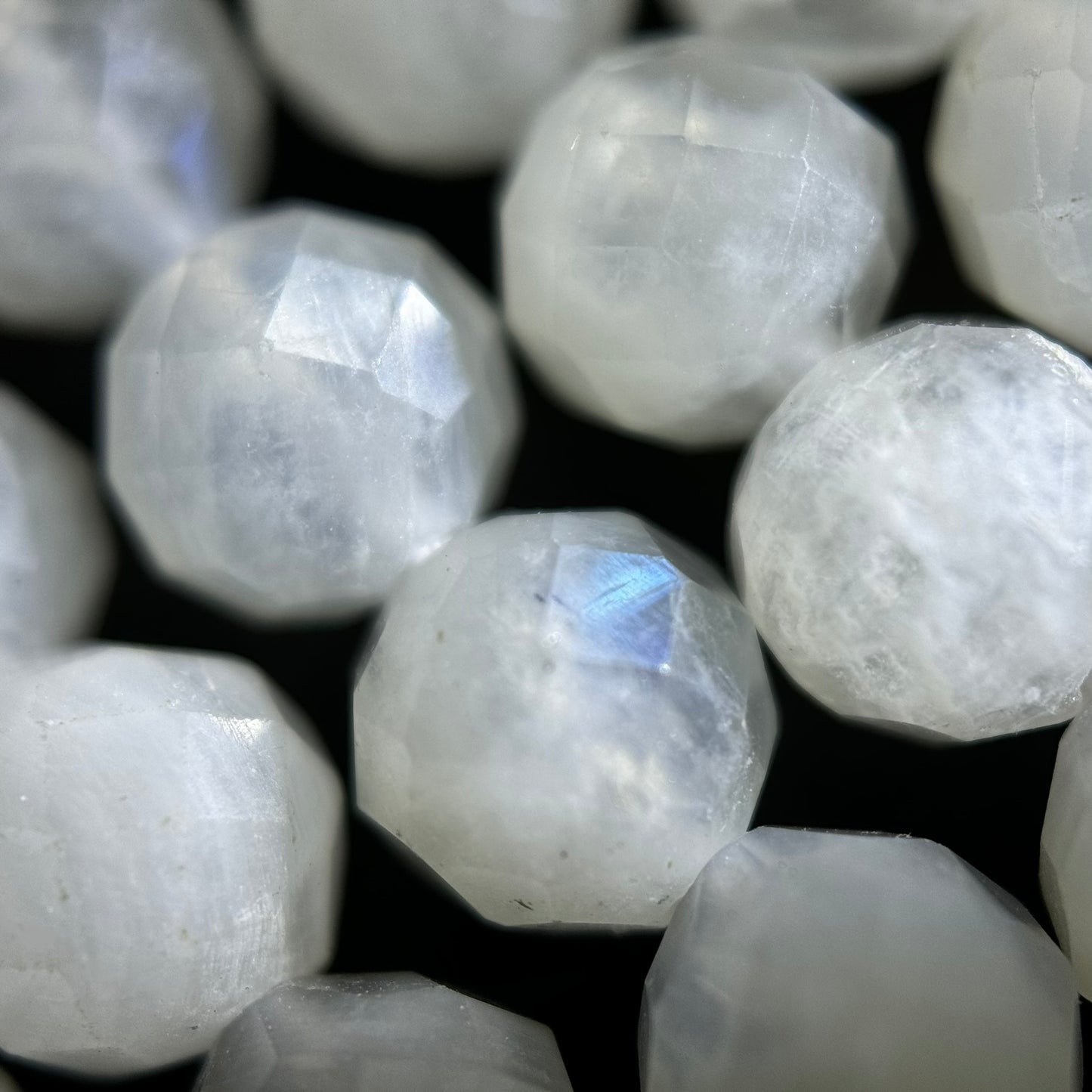 Rainbow Moonstone 6mm Facted Round Beads image 2