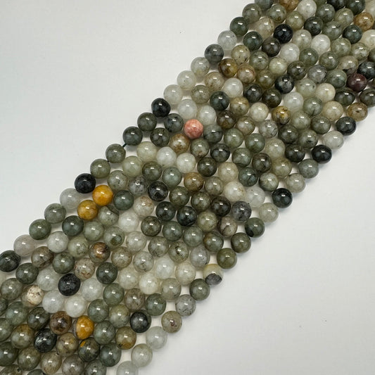 Chlorite Quartz Polished Round Beads